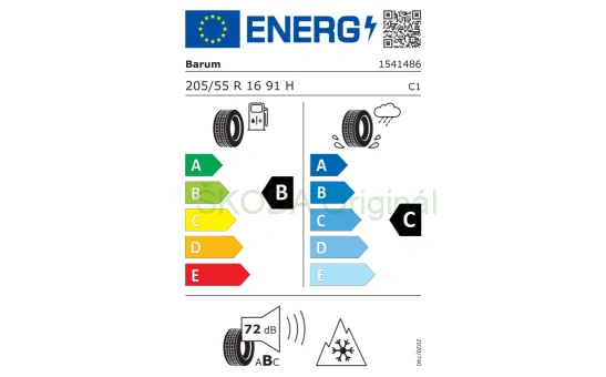 Kompletní zimní kolo 16" pro Scala