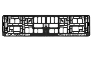 Držák registrační značky Škoda Motorsport